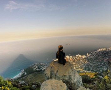 Overlooking Cape Town from Lions Head